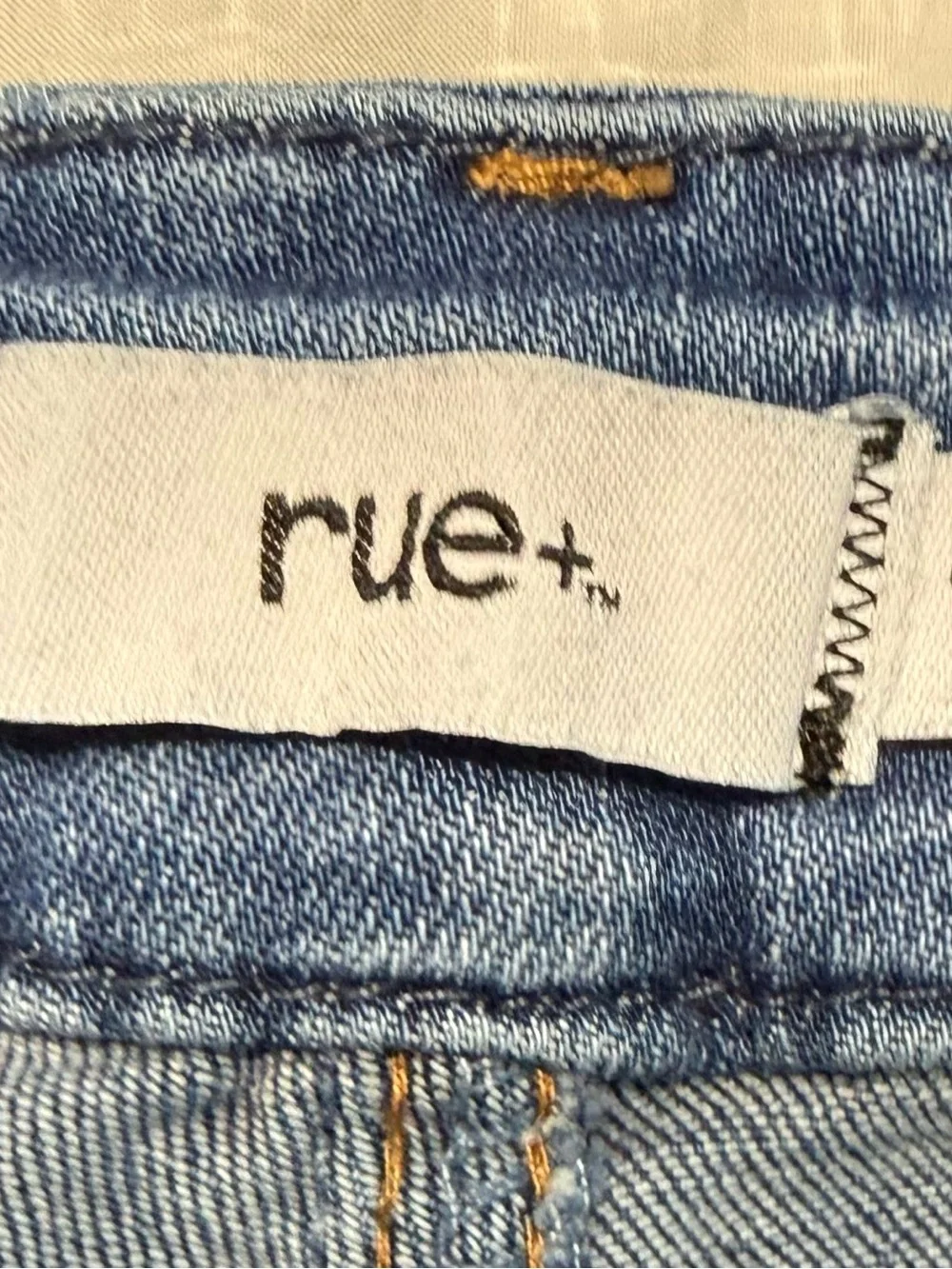 Women’s Distressed Blue Ripped Jeans - Button Fly 14